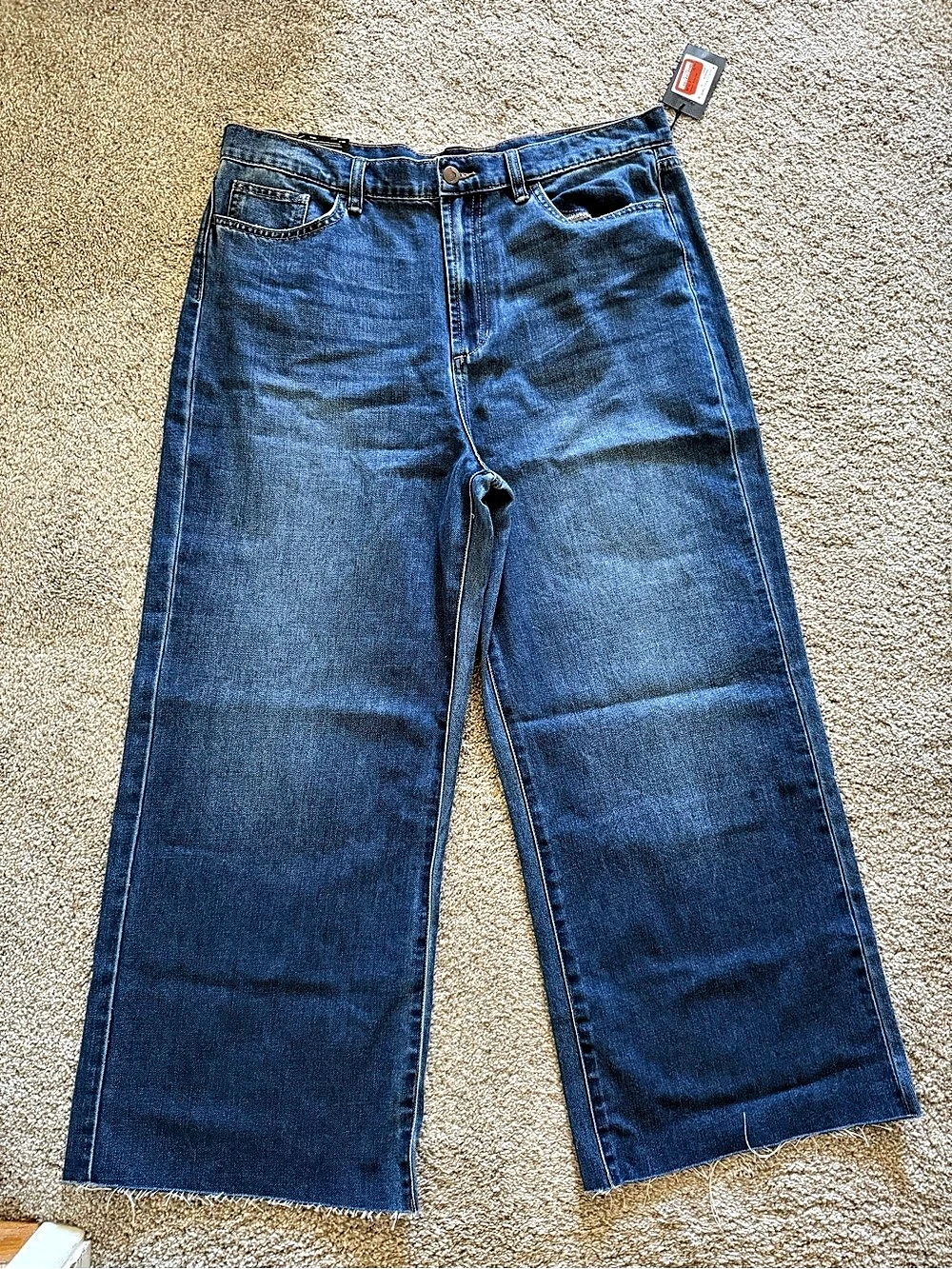 Joe’s Jeans High Rise Wide-Leg Crop Jeans Waist 32 NWT